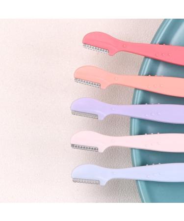 Buy 2/3/5PC Eyebrow Trimmer Razors - Straight Handle Anti-Scratch Perfect for Beginners - Purple Beauty Tool for Flawless Eyebrows - Buy Online on GoSupps.com