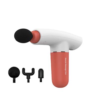 Professional muscle massage gun muscle activation relaxation no noise deep tissue massage percussion long battery life duration 3 types of massage heads with 3 adjustments orange EUR orange