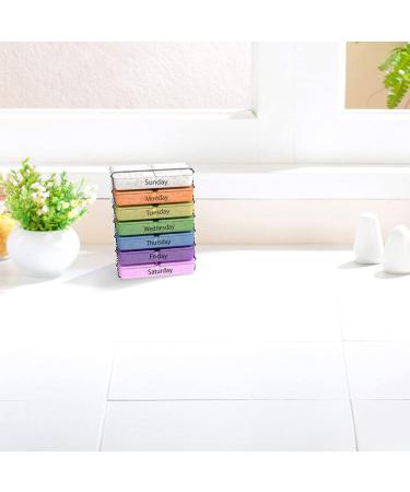 Daily Pill Organizer | 7-Day Compact Vitamin & Medication Holder | 4 Times a Day | International Shipping Available - Buy Online on GoSupps.com