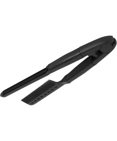 Heat Resistant V Shaped Hair Straightening Comb Rounded Comb Teeth Durable ABS Material Lightweight Portable Hair Styling Comb Quickly Shape Different Hairstyles with Rounded - Buy Online on GoSupps.com