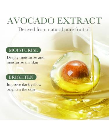 Avocado Skin Care Set Skin Care Kit with Facial Cleanser Toner Serum Lotion Cream Eye Cream Anti-Aging Smooth Hydrating Skin Care Kit For Women Men - Buy Online on GoSupps.com