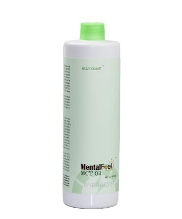 MentalFuel MCT Oil -100% C8 / C10 MCT Oil' 16 FL OZ From Non-GMO Coconut oil Unflavoured Excellent in Keto Coffee Non-BPA Vegan Gluten-Free Keto & Paleo