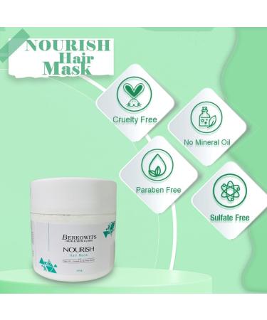 Nourish Hair Mask with Argan Oil & Shea Butter | Split Ends Repair for Men & Women - 100g | Cruelty-Free - Buy Online on GoSupps.com