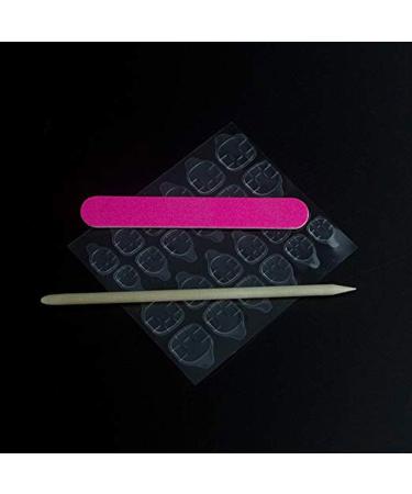 LIARTY 24 Pcs Gradient Blue Black Medium Square False Nails - 12 Sizes & Designs - Buy Online on GoSupps.com