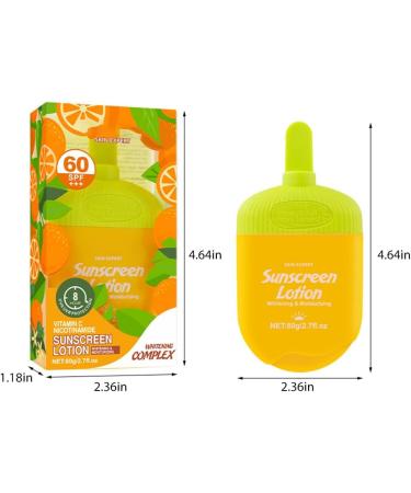 Face Sunscreen for Women Moisturizing Sunscreen Cream SPF 60+++ Add Vitamin C Fight UV Rays Oil-Free and Anti-Aging Daily Sun Care All Skin Types 80g - Buy Online on GoSupps.com