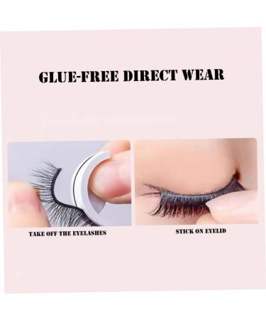 Self Adhesive Eyelashes Reusable Waterproof Fake Eyelashes Natural Realistic Fluffy Lashes 2Pair. - Buy Online on GoSupps.com