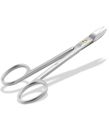 Professional footnail scissors for extra strong and thick toenails nail scissors with sharp slightly curved cutting surface for foot care and pedicure made of rust -free high quality stainless steel 10.5 cm - Buy Online on GoSupps.com