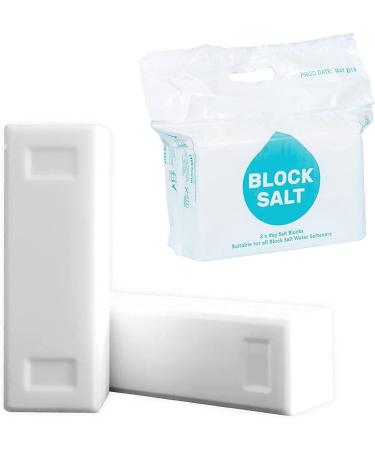 Block Salt for Water Softeners Original Pure Grade A Food Quality Salt - 2 Bags (Each Bag Contains 2 Salt Blocks) Total 8kg - Buy Online on GoSupps.com