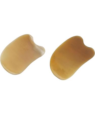 2Pcs Gua Sha Facial Tool Artificial Cow Horn Curved Design Gua Sha Facial Tool Improve Lymphatic Drainage Gua Sha Tool for Neck Back Hands Wrists Shoulders Feet - Buy Online on GoSupps.com