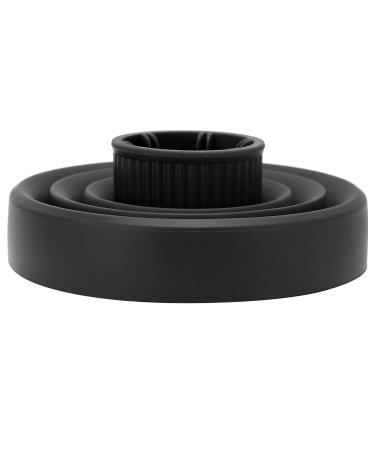 Premium Diffuser Hair Dryer for Curly Hair - Universal Collapsible Silicone Attachment | Portable & Foldable | Hair Hunger (Black) - Buy Online on GoSupps.com