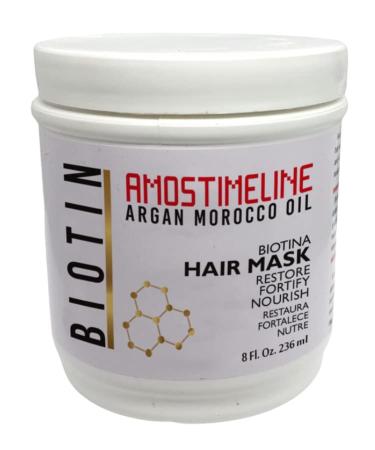 AMOSTIMELINE ULTRA RICH Biotin Hair Treatment to Restore  Strengthen and Nourish Dry and Damaged Hair with Argan Oil  Shea Butter and Panthenol. 8 oz