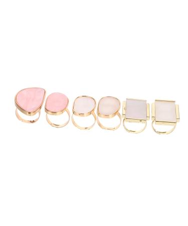 NOLITOY 24 Pcs Ring Palette Resin Tools Makeup Tools Makeup Pallette Mixing Palette Nail Art Tray Manicure Ring Finger Ring Nail Nails Polish Mixing Plate Nail Art Tools Agate Nail Polish