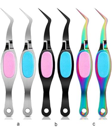 Tweezer Crafts Crossing Lock Stainless Steel Multifunction Reverse Grip Nail Repair Tool Eyelashes Jewelry Beading Black - Buy Online on GoSupps.com