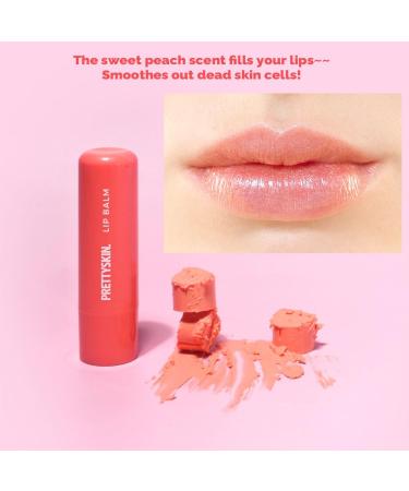 PRETTYSKIN Moisture Lip Balm 0.15oz.(4.5g) Smooth Soft Texture Hydrating Natural Shine Glossy korean lip balm (Peach) - Buy Online on GoSupps.com