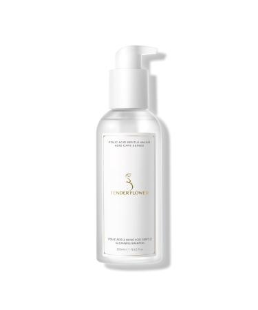 TENDER'FLOWER Folic Acid & Amino Acid Gentle Nourishing shampoo For Pregnant Women No Fragrance Added Can Be Used During Pregnancy Expectant mothers And Lactation Maternity scalp care (1pcs) 1Pcs-shampoo