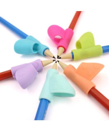6 Pack Grips Holder Silicone Soft Ergonomic Writing Claw Aid Kids Students Handwriting Training Tools - Buy Online on GoSupps.com