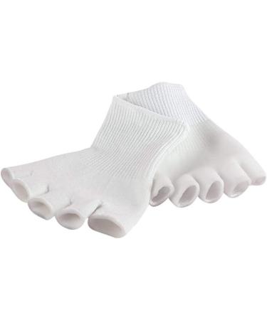 Artibetter Moisturizing Socks with Gel & Silicone Toe Separators for Dry Cracked Feet - White - International Shipping Available - Buy Online on GoSupps.com