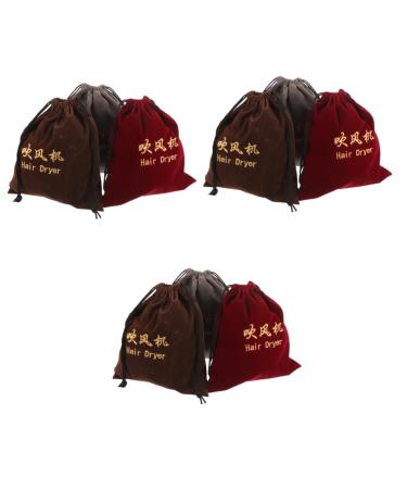 TOVINANNA 9 Pcs Hair Dryer Storage Bag Hair Dryer Bag Storage Bag for Hair Dryer Hair Tool Storage Fabric