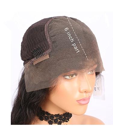 Jessica Bob Human Hair Wig 13x6 HD Lace Front Short Curly Brazilian Remy Hair for Black Women (8 Inch) - Buy Online on GoSupps.com