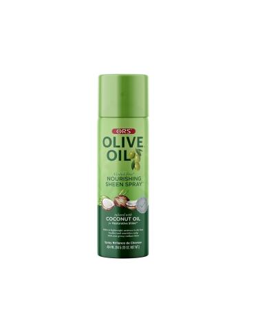 ORS Olive Oil Nourishing Sheen Spray infused with Coconut Oil 10 ounces (Pack of 3)
