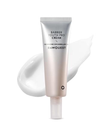 RAWQUEST Barrier Youth Pro Cream 50ml Acetyl Hexapeptide Adenosine Triple Hyaluronic Acid for Anti-Aging Wrinkle Reduction Firming & Lift Elasticity Boost Deep Hydration Skin Barrier Repair