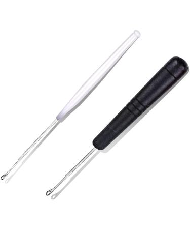 Latch Hook Crochet Needle Set - 10 Pieces Include 2 Wooden Bent Hooks and 8 Plastic Curl Needles for Braid Hair and Carpet Making - Ideal for Kids and Adults - Buy Online on GoSupps.com