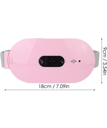 Ghzste Menstrual Heating Pad - 4 Gears Adjustable Electric Cramps Belt for Waist Support - Pink | International Shipping - Buy Online on GoSupps.com
