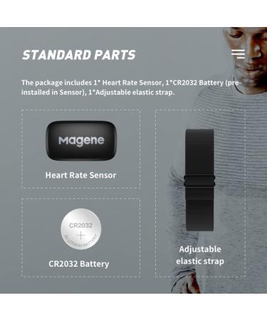 Magene H64 Heart Rate Monitor with Chest Strap - ANT+/Bluetooth Sensor for Bike Computers & iOS/Android Apps - Buy Online on GoSupps.com