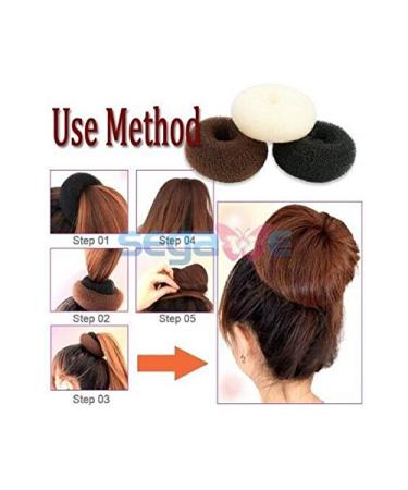Bun/Knot Maker Set for Women - 3 Piece (Large Medium Small) | International Shipping Available - Buy Online on GoSupps.com