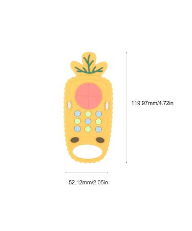 Pineapple Teething Toy - Silicone Remote Control Teether for Boys and Girls - Buy Online on GoSupps.com