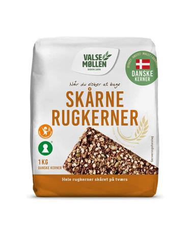 Valsmollen Skaarne Rugkerner | Danish Rye Kernels For Baking | 1kg