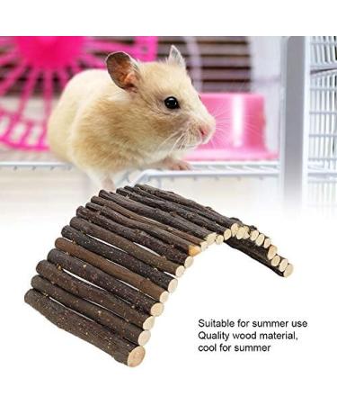 FDIT Wooden Bridge for Small Animals Arch Ladder for Hamsters Guinea Pigs Chinchillas & Ferrets - Perfect Cage Decoration - Buy Online on GoSupps.com