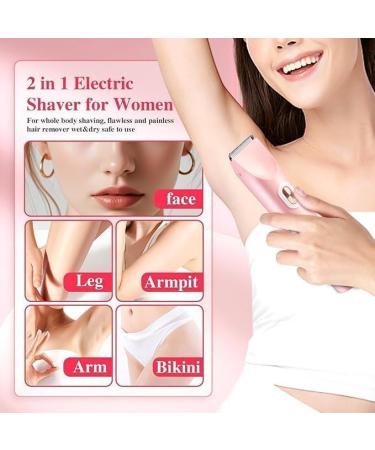 Rasoir lectrique Femme Tondeuse Femmes 2 en 1 Dual Head Shaver Women Sans douleur Tondeuse Intime pour Femme Rasoir tanche pour Visage Aisselles Jambes Utilisation Humide et S che (Bleu) - Buy Online on GoSupps.com