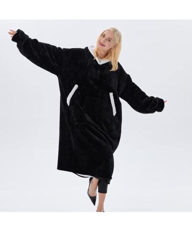 Cozy Oversized Hooded Blanket | Soft & Warm Flannel Blanket for Adults & Teens | Portable & Comfortable Gift - Buy Online on GoSupps.com