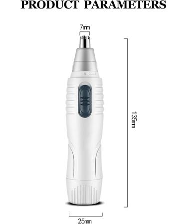 Nose Hair Trimmer for Men & Women - Dual Edge Ear & Eyebrow Hair Remover Portable Facial Trimmer - Buy Online on GoSupps.com