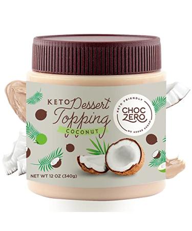 ChocZero Coconut Spread - Keto Friendly No Sugar Added Best Low Carb Dessert Perfect Topping for Breakfast Naturally Sweetened with Monk Fruit (1 jar 12 oz) - Buy Online on GoSupps.com