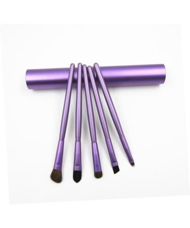 PLAFOPE 5pcs Eyeshadow Brush Makeup Brush Eye Shadow Brush Purple Wooden - Buy Online on GoSupps.com