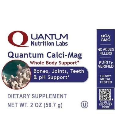 Quantum Calci-Mag - Sango Coral Calcium and Magnesium Supplement - Bone, Joint, and Teeth Support - 2 Oz - Buy Online on GoSupps.com