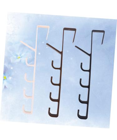 KICHOUSE 3pcs Hat Wall Hanger Hat Hanging Hooks Over The Door Hanger Coat Hanger Aisle Five Sections - Buy Online on GoSupps.com