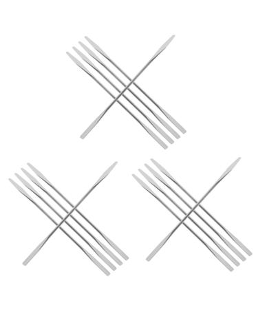 FRCOLOR 15 Pcs Stainless Steel Toning Sticks Stainless Steel Spatula Korean Makeup Spatula Foundation Spatula Cosmetics Mixer Mixing Palette Stainless Steel Makeup Spatula South Korea Face