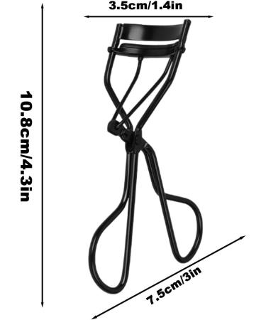Eyelash Curler Handheld Eye Lash Curler Dramatically Curled Eyelashes Curler with Padded Handle for Long Lasting Effect Swimming Black-pvc Box - Buy Online on GoSupps.com