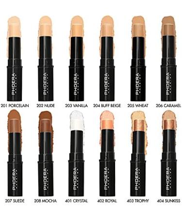 PHOERA Concealer Stick Highlighter Pen | Full Coverage Waterproof Creamy Contour Makeup for Eyes and Dark Circles (204Buff Beige) - 7.00g - Buy Online on GoSupps.com