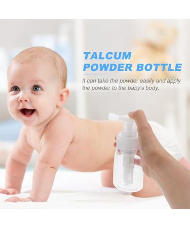 DOITOOL 2PCS Clear Plastic Spray Bottles for Baby Powder - Refillable Travel Cosmetics Container - Buy Online on GoSupps.com
