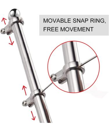 ZOMCHAIN Marine Flag Pole Set | 316 Stainless Steel | Boat, Yacht, Truck, Yard | 23.62inch/60cm - Buy Online on GoSupps.com