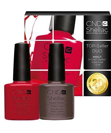 CND Shellac UV/LED Power Polish Rubble and Wildfire 7.3 ml - Pack of 2 Rubble/Wildfire 14.6 ml (Pack of 1)