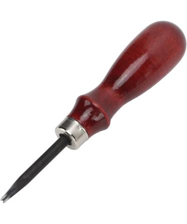 Cuque Beveled Edge Ergonomic Leather Knife - Premium Steel with Wooden Handle for High Sharpness in Leather Processing - Buy Online on GoSupps.com