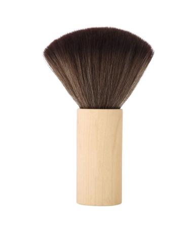 Barber Cleaning Wood Handle Hair Sweep Brush Hairdressing Neck Face Duster Tool