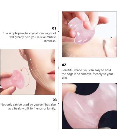 Beaupretty Face Roller & Jade Gua Sha Set - 2Pcs Natural Rose Facial Massage Tools for Skin Care SPA & Relaxation - Buy Online on GoSupps.com