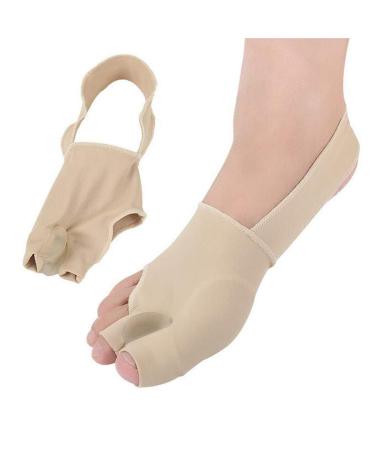 Bale toe Hallux Valgus treatment separator integrated elastic silicone sheet orthopedic straightening for large toes relief of overlapping toes pain relief thumb (L)