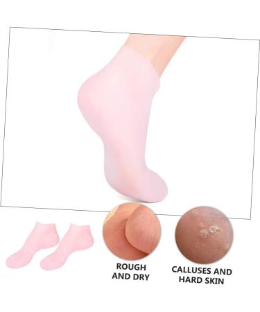  CALLARON CALLARON Foot Care Exfoliating Gloves Moisturizing Skin Friendly Prevents Dryness Restores Skin Comfortable Durable Size XL Pink - Buy Online on GoSupps.com